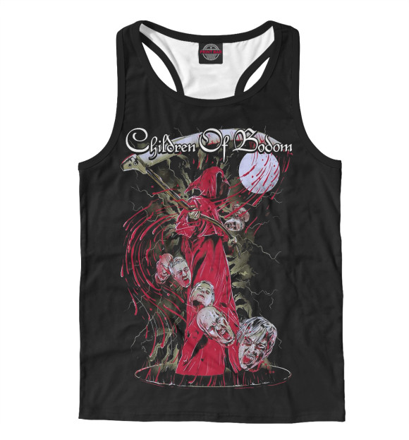 Мужская майка-борцовка с изображением Children of Bodom цвета Белый