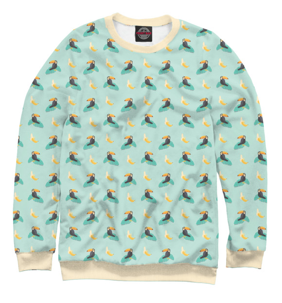 Свитшот для мальчиков с изображением Раз тукан, два тукан цвета Белый