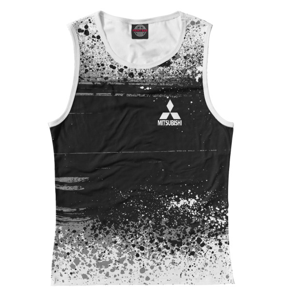 Майка для девочки с изображением MITSUBISHI SPORT цвета Белый