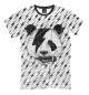 Мужская футболка Панда вокалист