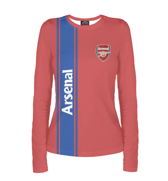 Женский лонгслив с изображением Arsenal цвета Белый