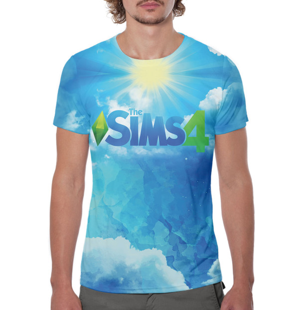 Мужская футболка с изображением The Sims цвета Белый