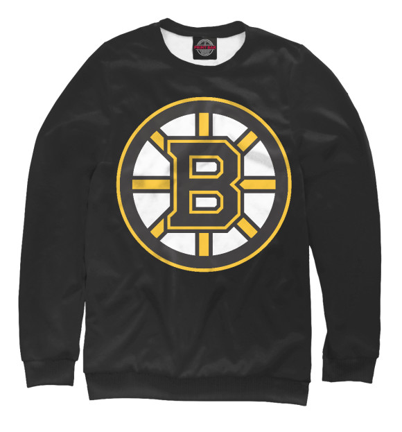 Свитшот для девочек с изображением Boston Bruins цвета Белый