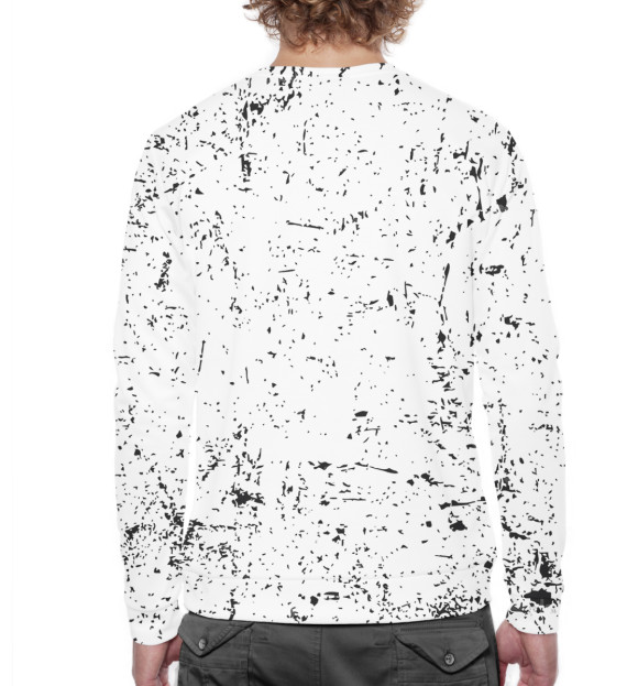 Мужской свитшот с изображением Отбросы цвета Белый