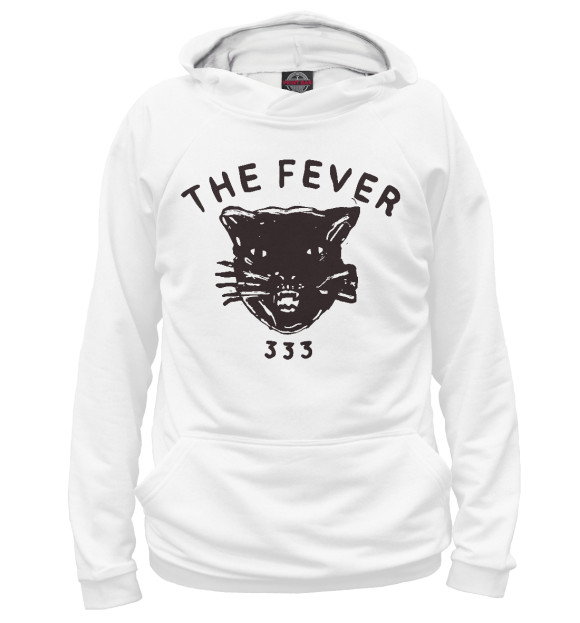 Женское худи с изображением Fever 333 цвета Белый