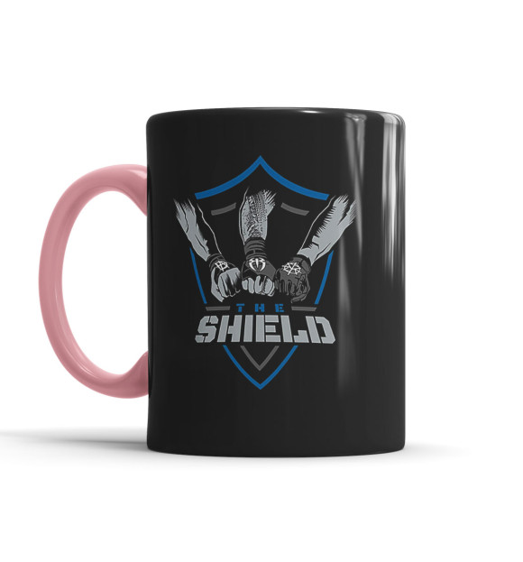 Кружка с изображением The Shield цвета розовый