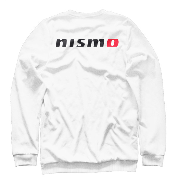 Мужской свитшот с изображением Nismo цвета Белый