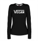 Женский лонгслив Vegan Black