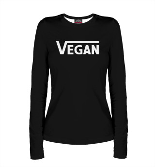 Женский лонгслив Vegan Black