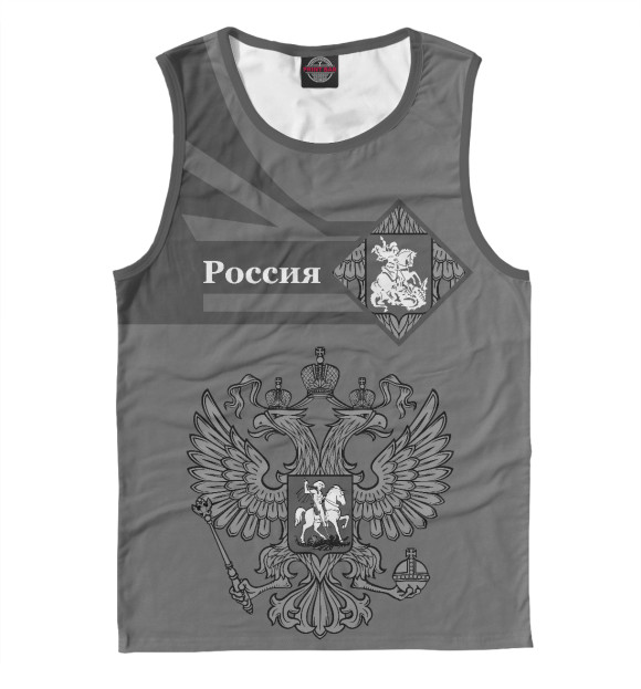 Майка для мальчика с изображением Россия цвета Белый