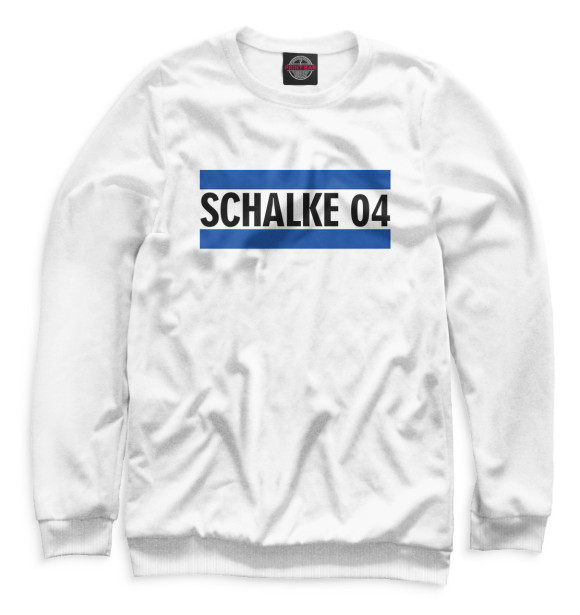 Мужской свитшот с изображением Schalke 04 цвета Белый