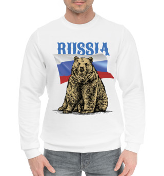 Мужской хлопковый свитшот Russian bear