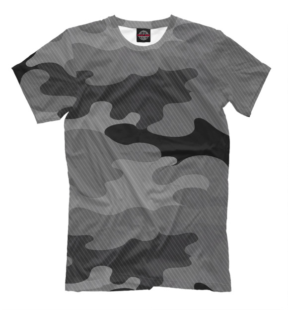 Футболка для мальчиков с изображением camouflage gray цвета Серый