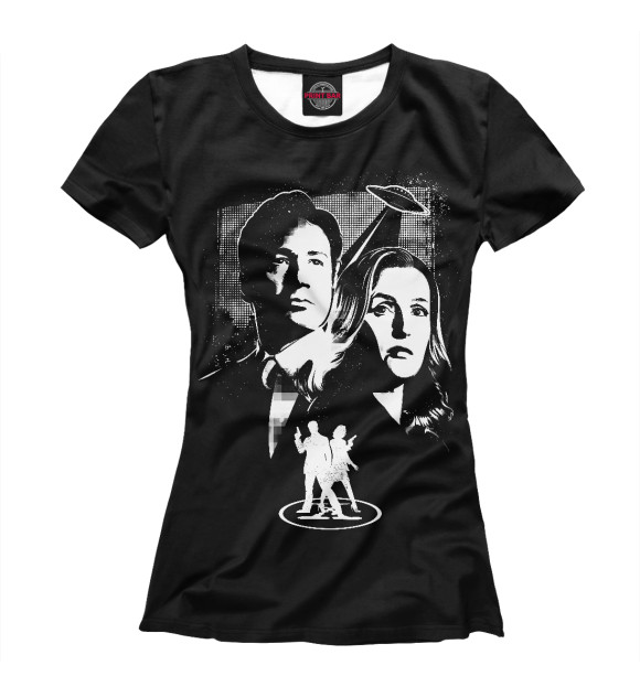 Женская футболка с изображением X-Files цвета Белый