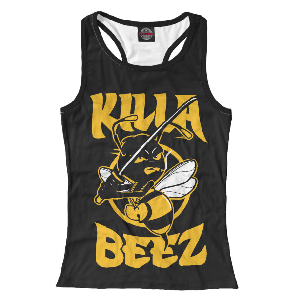 Женская майка-борцовка с изображением Wu-Tang Killa Beez цвета Белый