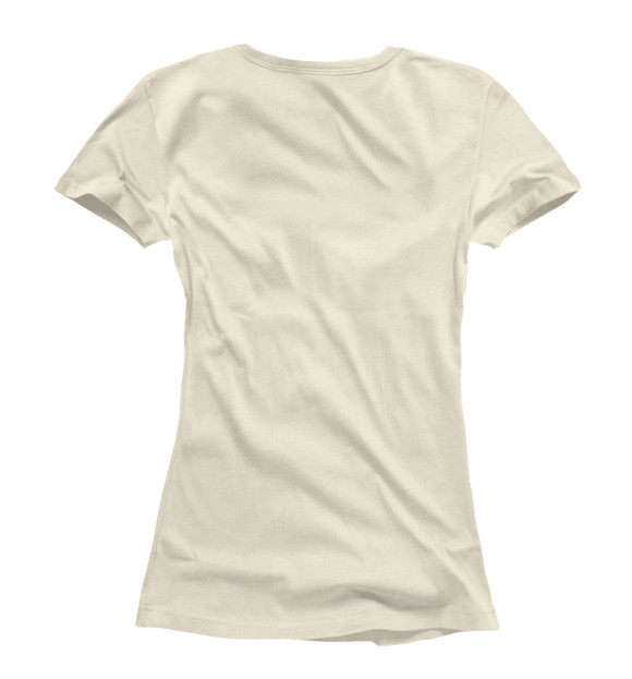 Женская футболка с изображением Ворона цвета Белый