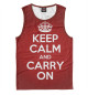 Майка для мальчика Keep calm and carry on