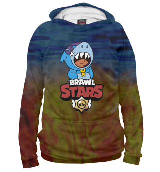 Мужское худи Brawl Stars: Leon Shark