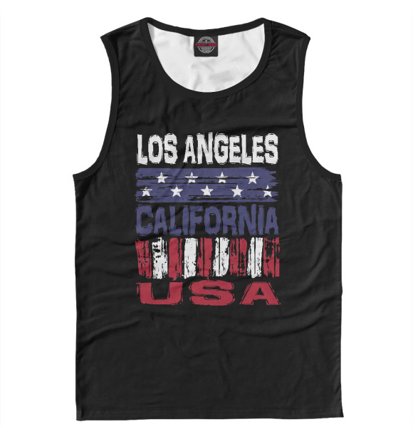Майка для мальчика с изображением USA - California цвета Белый