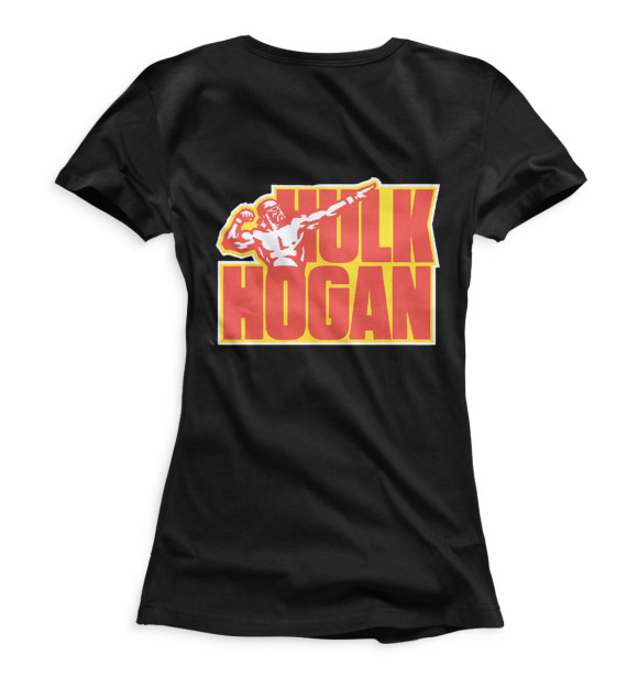 Женская футболка с изображением Халк Хоган цвета Белый