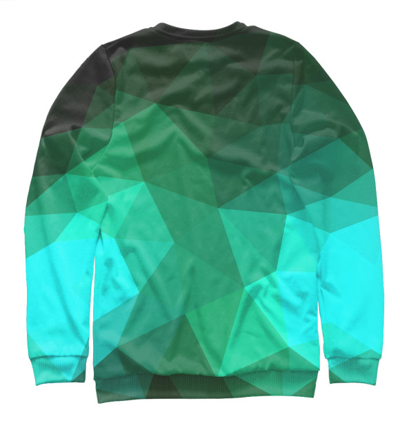 Свитшот для девочек с изображением Polygonal цвета Белый