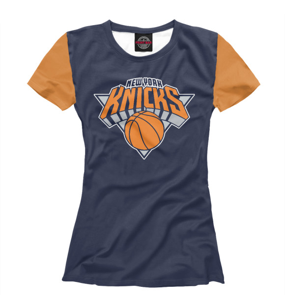 Футболка для девочек с изображением New York Knicks цвета Белый