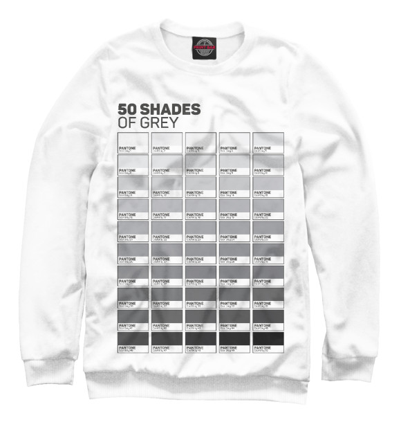 Свитшот для девочек с изображением 50 shades цвета Белый