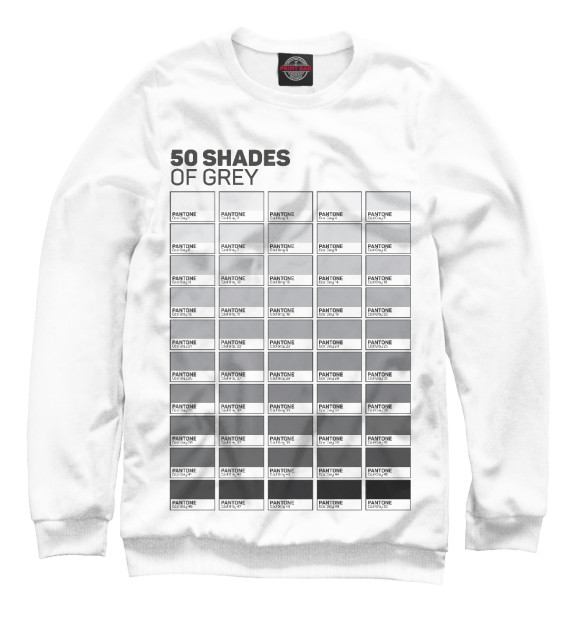 Мужской свитшот с изображением 50 shades цвета Белый