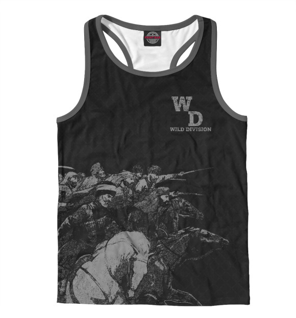 Мужская майка-борцовка с изображением Горцы цвета Белый