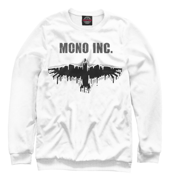 Свитшот для мальчиков с изображением MONO INC. цвета Белый
