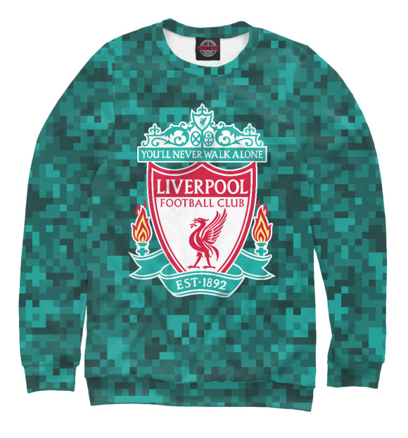 Свитшот для мальчиков с изображением Liverpool FC Camouflage цвета Белый