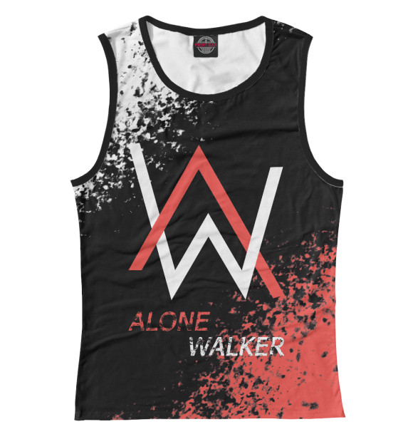 Майка для девочки с изображением Alan Walker цвета Белый