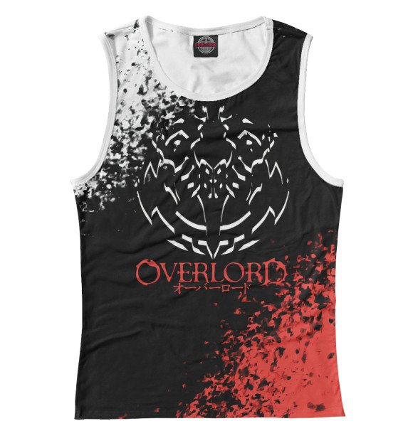 Майка для девочки с притом Overlord цвета Белый Майка для девочки с изображением Overlord цвета Белый