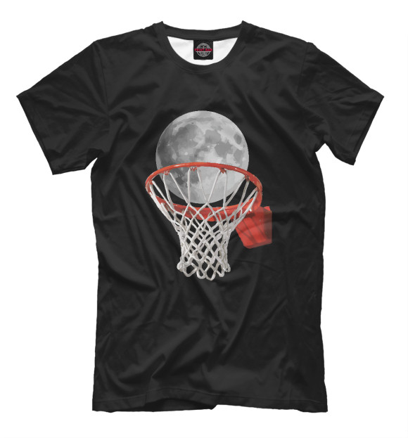 Мужская футболка с изображением Planet Basketball цвета Белый