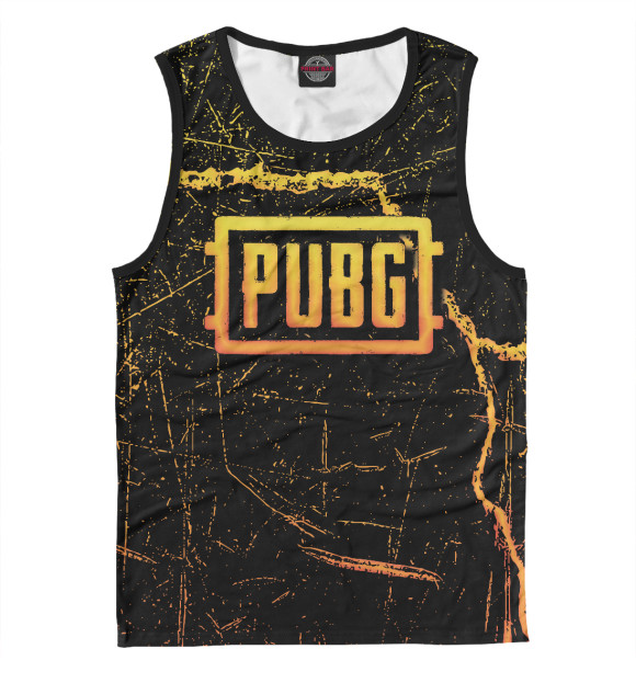 Мужская майка с изображением Pubg цвета Белый