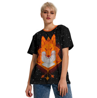 Женская футболка Огненный лис