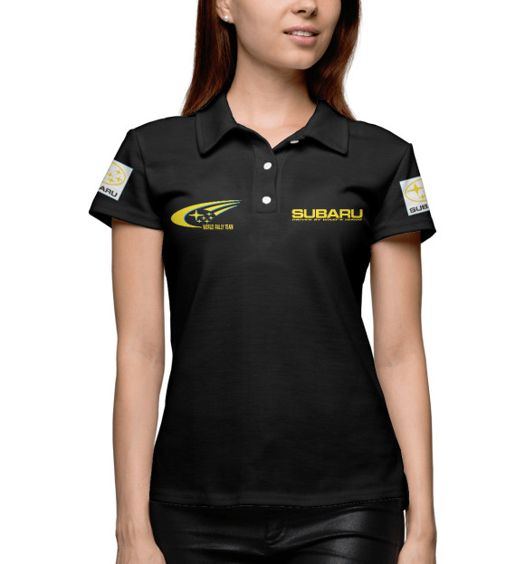 Женское поло с изображением Движимый тем, что внутри цвета Белый