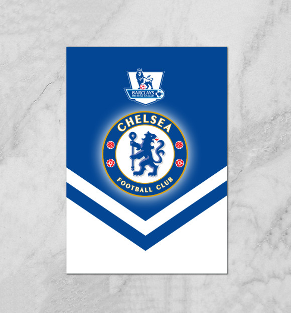 Плакат с изображением Chelsea цвета Белый
