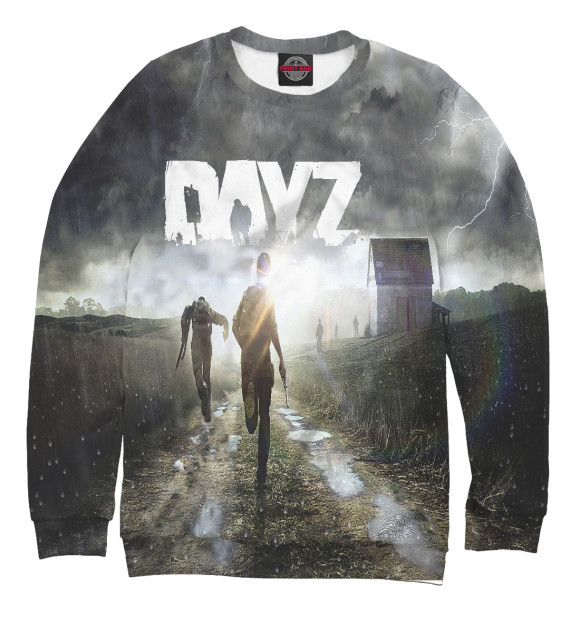 Свитшот для девочек с изображением Dayz цвета Белый