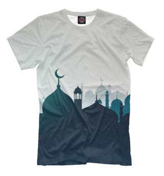 Мужская футболка Силуэты мечетей