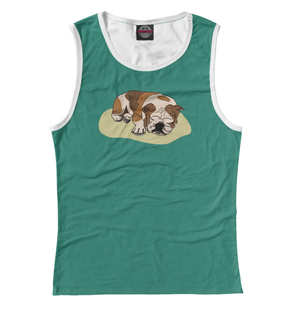 Майка для девочки с изображением Крепкий сон цвета Белый