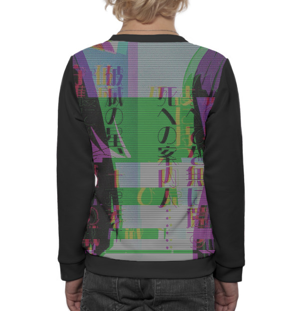 Свитшот для мальчиков с изображением Glitch цвета Белый