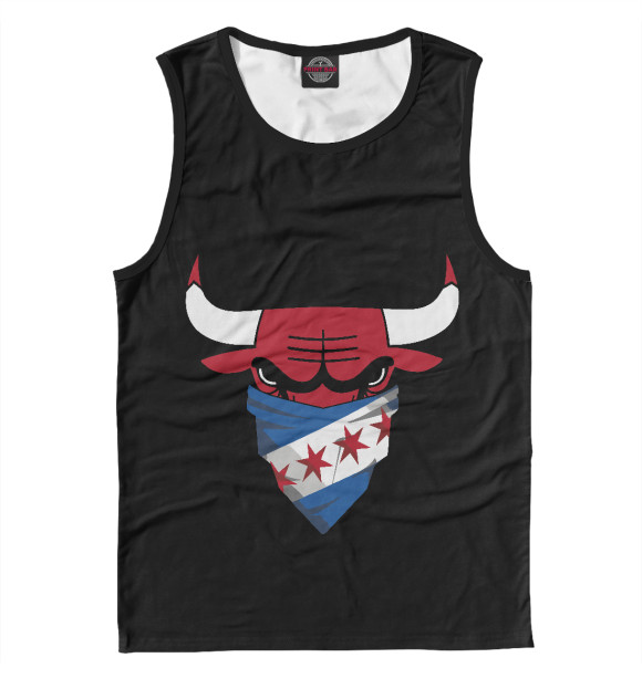 Мужская майка с изображением USA Bulls цвета Белый