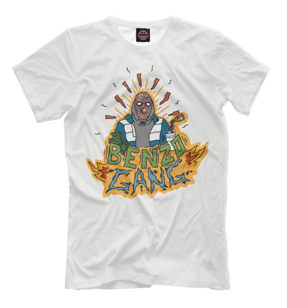 Футболка для мальчиков с изображением Big Baby Tape цвета Молочно-белый