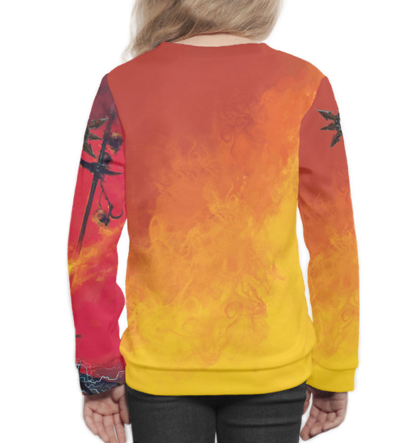 Свитшот для девочек с изображением Warhammer цвета Белый