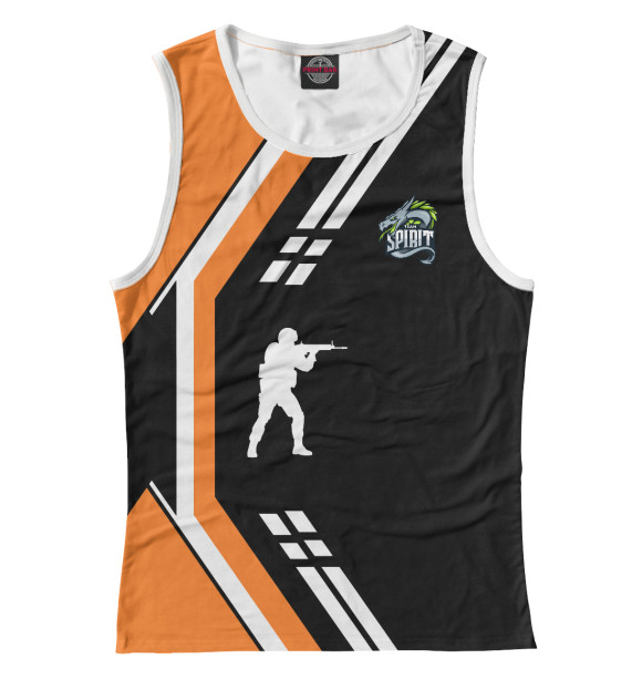 Майка для девочки с изображением Team Spirit ASSIMOV цвета Белый