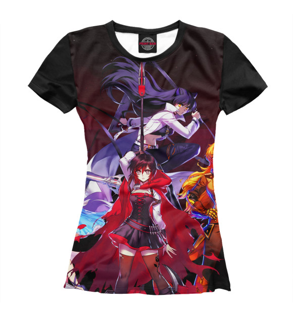 Женская футболка с изображением RWBY цвета Белый