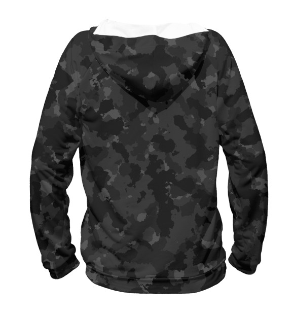 Женское худи с изображением Ахмат Камуфляж цвета Белый