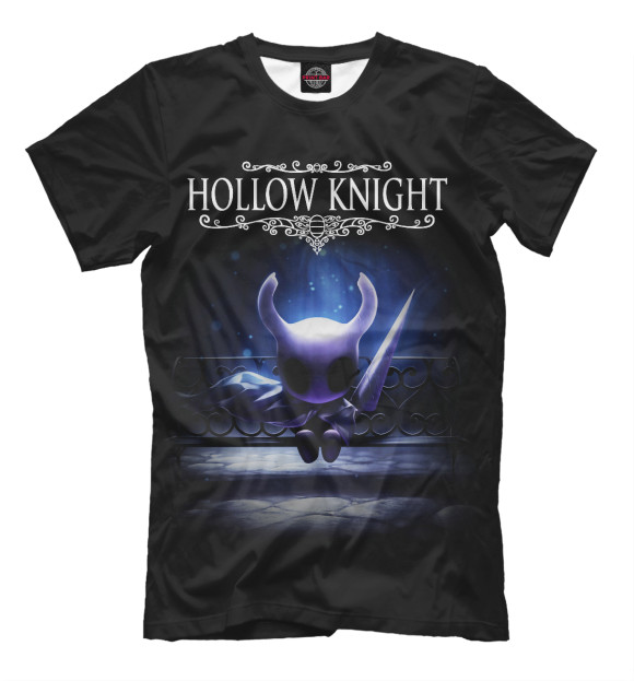 Мужская футболка с изображением Hollow Knight цвета Белый