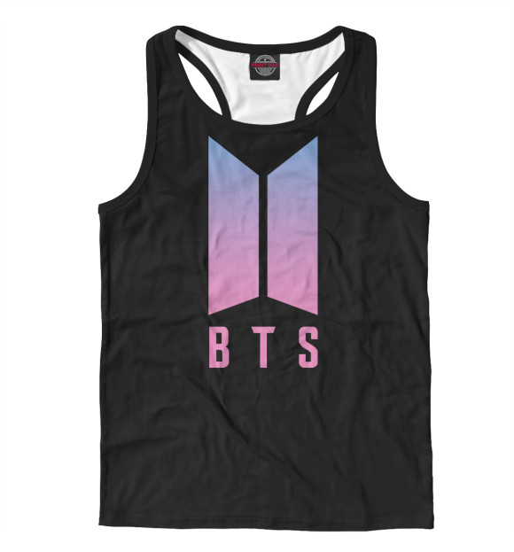 Мужская майка-борцовка с изображением BTS Jimin цвета Белый